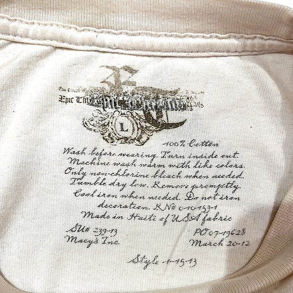 Star Wars White Darth Vader Graphic T-Shirt, Kids Size Large. - Picture 3 of 3